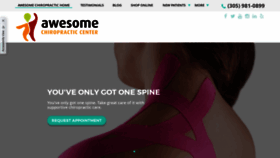 What Awesomechiropractic.com website looked like in 2020 (4 years ago)