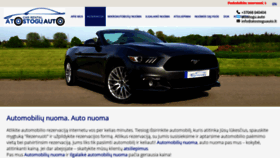 What Atostoguauto.lt website looked like in 2020 (4 years ago)