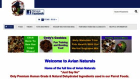 What Aviannaturals.com website looked like in 2020 (4 years ago)