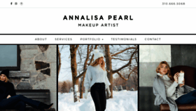 What Annalisapearl.com website looked like in 2020 (4 years ago)