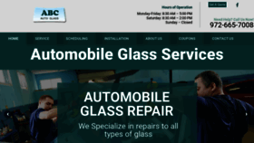 What Abcautoglass.com website looked like in 2020 (4 years ago)