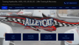 What Alleycattowing.com website looked like in 2020 (4 years ago)
