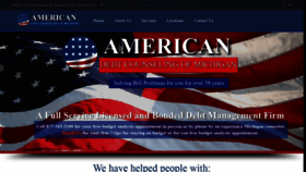 What Americandebtcounseling.com website looked like in 2020 (4 years ago)