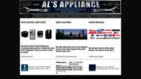What Als-appliance.com website looked like in 2020 (4 years ago)