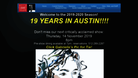 What Austincabaret.org website looked like in 2020 (4 years ago)