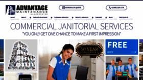 What Advantagemaintenanceinc.com website looked like in 2020 (4 years ago)
