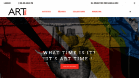 What Arttime.fr website looked like in 2020 (4 years ago)