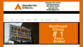 What Alexanderpawn.com website looked like in 2020 (4 years ago)