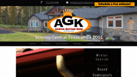 What Austingutterking.com website looked like in 2020 (4 years ago)