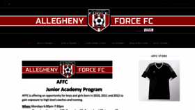 What Affcsoccer.com website looked like in 2020 (4 years ago)