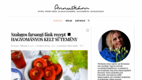 What Annuskam.hu website looked like in 2020 (6 years ago)