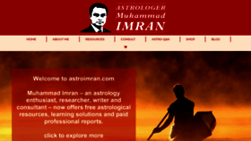 What Astroimran.com website looked like in 2020 (4 years ago)