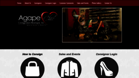 What Agapechicboutique.com website looked like in 2020 (4 years ago)
