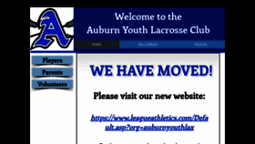 What Auburnyouthlax.com website looked like in 2020 (4 years ago)