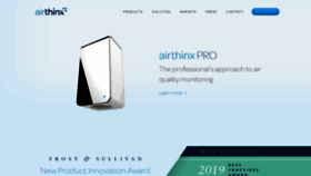 What Airthinx.io website looked like in 2020 (4 years ago)