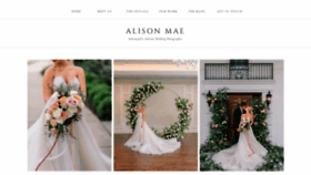 What Alisonmaephotography.com website looked like in 2020 (6 years ago)