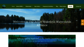 What Awwatersheds.org website looked like in 2020 (4 years ago)