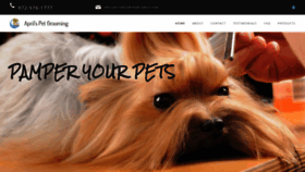 What Aprilspetgrooming.com website looked like in 2020 (4 years ago)