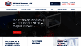 What Aamco-norman.com website looked like in 2020 (4 years ago)