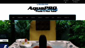 What Aquapropools.ca website looked like in 2020 (4 years ago)