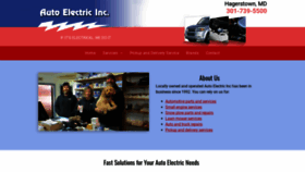 What Autoelectricinc.com website looked like in 2020 (4 years ago)