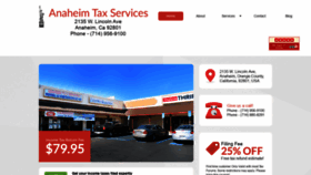 What Anaheimtax.com website looked like in 2020 (4 years ago)