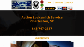 What Actionlocksmithcharleston.com website looked like in 2020 (4 years ago)