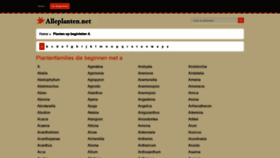 What Alleplanten.net website looked like in 2020 (4 years ago)
