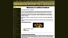 What Ashfordhollow.com website looked like in 2020 (4 years ago)