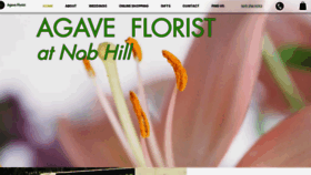 What Agavethefloristatnobhill.com website looked like in 2020 (4 years ago)