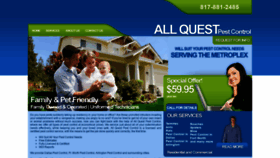 What Allquestpestcontrol.com website looked like in 2020 (4 years ago)