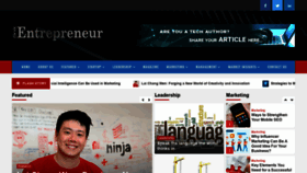 What Apacentrepreneur.com website looked like in 2020 (6 years ago)