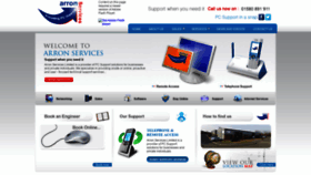 What Arronsupport.co.uk website looked like in 2020 (4 years ago)