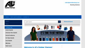 What Alsrubberstamp.com website looked like in 2020 (4 years ago)