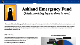 What Ashlandemergencyfund.org website looked like in 2020 (4 years ago)