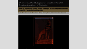 What Anadanekennel.com website looked like in 2020 (4 years ago)