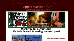 What Appleharvestrun.org website looked like in 2020 (6 years ago)