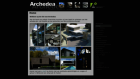 What Archedea.be website looked like in 2020 (4 years ago)