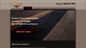 What Ashersasphaltandsealcoating.com website looked like in 2020 (4 years ago)
