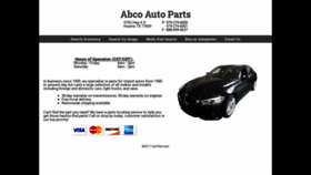 What Abcoautoparts.com website looked like in 2020 (4 years ago)