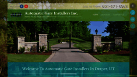 What Automaticgateinstallersut.com website looked like in 2020 (4 years ago)