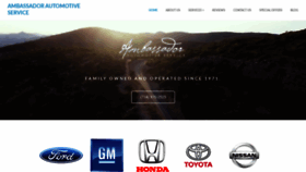 What Ambassadorautoservice.com website looked like in 2020 (4 years ago)