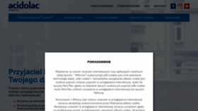What Acidolac.pl website looked like in 2020 (4 years ago)