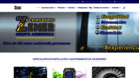 What Ascensores.com website looked like in 2020 (4 years ago)