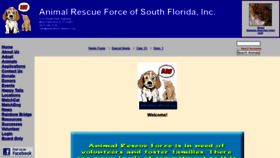 What Animalrescueforce.org website looked like in 2020 (4 years ago)