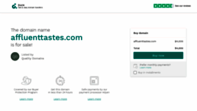 What Affluenttastes.com website looked like in 2020 (4 years ago)