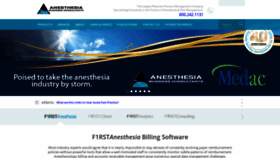 What Anesthesiallc.com website looked like in 2020 (4 years ago)
