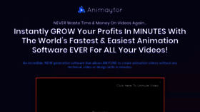 What Animaytor.com website looked like in 2020 (4 years ago)