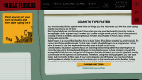 What Agilefingers.com website looked like in 2020 (4 years ago)