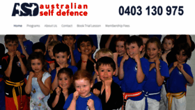 What Australianselfdefence.com.au website looked like in 2020 (4 years ago)